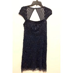 Adrianna Papell Navy Blue Dress